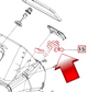 Mahindra combination light switch 19582938001 / 19582938000 for Max Series Max 22 HST, Max 25 HST, Max 28XL HST and Gear, and Max T4 and Max XL Series 24, 25 XL, 26 XL and 26XLT tractors, shown as OEM multi-function electrical switch for wiring harness and instrument panel from Bill’s Tractor Parts.
