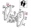Mahindra hinge comp upper LH / lower RH 14527052300 is a genuine OEM cab door hinge used as the upper hinge on the left‑hand door and the lower hinge on the right‑hand door on many Mahindra cabin tractors, including 2500 Series models 2538 HST Cabin T4, 2545 Gear Cabin T4, 2555 Gear and HST Cabin T4 and 2565 Gear Cabin T4; 2600 Series 2638 HST Cab, 2645 Gear Cab, 2655 Gear and HST Cabin, 2660 HST and PST Cabin, 2665 Gear Cabin and 2670 PST Cabin; and 10 Series 5010 Gear and HST Cabin, 6010 HST Cabin and 6110 Gear Cabin. Replacing a worn or bent hinge with this OEM part helps correct sagging doors, restores smooth opening and closing, and improves cab sealing against dust, noise and weather.