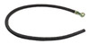 Mahindra fuel line E007605606D92 shown as a pre‑formed black rubber hose with molded bends that connects the fuel tank outlet to the inlet of the main fuel filter on Mahindra 3535, 4035, 4535 and 5035 tractors.