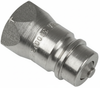 Safeway S71 Series 826-S714P 1/2 inch NPT ISO 5675 hydraulic male tip with poppet valve for Mahindra tractor remote hydraulic coupler rated 3000 PSI and 12 GPM.