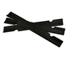 Mahindra AME050008 21" standard‑lift notched mower blade with 5/8" center hole for 60" Max and eMax mower decks (482881A set of three)