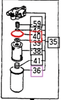 Mahindra packing seal 14445102260 for old style 2810 tractor hydraulic filter element to prevent leaks at the filter housing.
