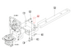 Mahindra pin 19633038000 for 3 point linkage and drawbar on 15 1500 16 1600 Max and Max XL Series compact tractors.