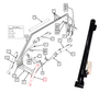 Mahindra loader bucket tilt cylinder KMW31502159 replacing KMW31502135 for KMW-1538 KMW-1635 KMW-ML1640 ML115 ML115SK and ML116SK loaders on 1533 1538 1635 1640 3016 and 3616 tractors