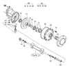 Mahindra steering ball joint / tie rod assembly 16734074104 for front gear case and power steering cylinders on 10, 2500 and 2600 Series tractors, superseding earlier ball joint numbers