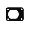 Mahindra brake boot retainer plate 15603100045 / 15603100045GB for 3510, 4110, 4510, and 7010 tractors, thin steel plate (t = 1.6) that holds the rubber brake pedal boot tightly against the case to keep dirt and moisture out of the brake linkage opening.