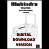 Digital service and operator’s manual cover for Mahindra 2540 Shuttle tractor, PDF download providing troubleshooting charts, detailed repair steps, specifications, safety information, and maintenance intervals; wiring diagrams are present but mostly unreadable in the scanned manuals.