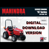 Digital service and operator’s manual bundle for Mahindra 2015 Gear and 2015 HST tractors, PDF download providing diagnostic charts, repair steps, specs, daily checks, safety information, and maintenance intervals; wiring diagrams are present but mostly unreadable in the scanned files.