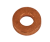 Mahindra 4 mm injector sealing washer 006000138F1 for 4500 5500 6000 6500 5525 6025 4530 5530 6030 and 6530 tractors, thin copper washer that sits under each diesel injector nozzle to seal the injector to the cylinder head and stop combustion gas and fuel leaks.