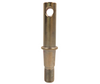 Mahindra lift arm pin 10442409000 shown as a heavy straight hitch pin with locking groove used to attach each lower 3‑point lift arm to the rockshaft on Mahindra compact and Max series tractors.