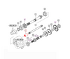 Mahindra front drive shaft coupling D=32 part 14251320150 is used across many 10 Series tractors (2310 HST and 4WD Gear, 2810 4WD Gear and HST, 3510 4WD Gear old/new sheet metal and HST, 4010 Gear and HST, 4110 T2/T4, 4510 Cab T2/T4, 5010 Gear/HST Cab, 6010 HST Cab, 6110 Gear Cab and 7010 Cab) in the front axle bracket, front differential gears and front drive shaft groups, as well as 2500 Series 2540, 2555 Gear/HST Cab, 2565 Gear Cab and 2538 HST OS/Cab and 2600 Series 2638 OS/Cab, 2645 OS/Cab, 2655 Gear/HST OS/Cab, 2660 HST/PST OS/Cab, 2665 Gear Cab and 2670 PST Cab in the input gear, front axle bracket and front drive shaft assemblies. This splined D=32 coupling links the front propeller shaft, input gear and front axle/differential components to transmit 4WD drive power on Mahindra compact and utility tractors.