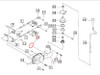 Mahindra front axle seal cap 08340080100 shown as a round 80 mm diameter rubber‑coated metal cap that presses into the outer end of the front axle or hub assembly on 1815, 1816, 2415, 2516, 2615, 2816 and Max 26/28 XL and 26XLT tractors to protect the internal bearings and seals from contamination.
