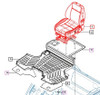 SEAT ASSEMBLY FOR MFORCE 105 MAHINDRA TRACTOR (18737632000)