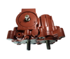 Genuine Mahindra hydrostatic transmission unit 19481750000 for 1533, 1538, 1635, and 1640 HST tractor configurations, shown as transmission diagram item 13