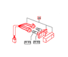 Mahindra 16737023300 rear tail light assembly for 10 Series 2310 2810 3510 4110 tractors