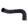 Mahindra upper radiator hose 19580421000 for Max 24, Max 25 XL, Max 26 XL, Max 26XLT, and Max 28 XL tractors, OEM molded hose connecting the engine outlet to the radiator inlet in the cooling system.