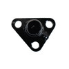 Mahindra left-hand 3-point hitch bracket/pin assembly 15685252204GB for 3510, 4110, 4510, 5010, 6010, 2555, 2655, and 2660 tractors, OEM LH lower lift arm pivot pin that mounts the left hitch arm to the rear axle housing.