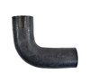 Mahindra radiator hose A 19480624000 for 1533 1538 and 1640 tractors, molded rubber coolant hose used as an upper or lower connection between the engine outlet/inlet and radiator tanks to circulate engine coolant.