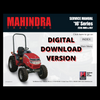 Digital service manual cover for Mahindra 2516 Gear and HST tractor, OEM PDF workshop manual with diagnostic charts, engine and transmission service steps, axle and hydraulic repair procedures, PTO and basic electrical system information; wiring diagrams are present but mostly unreadable in the scanned digital copy.