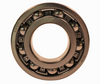 Mahindra ball bearing V6001106207 shown as a sealed deep‑groove ball bearing used in the front axle gear case and transmission assemblies of various Mahindra tractors to support rotating shafts and hubs for PTO, gear and 4WD drive components.