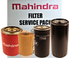 Mahindra 4540 and 4550 service kit with engine oil filter 006017310B1, hydraulic filter 000013427P04 and primary and secondary fuel filters E006018618D1 and 001081778R93, no air filters included
