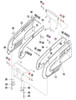 SPRING CLIPS FOR SIDE PANEL ON 7010 MAHINDRA TRACTOR (17686013502)