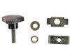 Mahindra position/draft control lever stopper E007606448D91 used in pairs in the rubber mat area on 3535, 4035, 4535 and 5035 gear tractors to limit 3‑point hitch lever travel and provide repeatable position and draft settings.