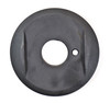 Mahindra front axle spindle retainer E006514055D1 shown as a circular single‑bolt clamp that fits over the spindle and bolts to the front axle hub housing on Mahindra 3500, 4500 and 3600 Series T4 tractors.