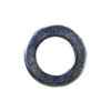 Mahindra M22 flat washer V4111600220 used on 3-point hitch, lower link and lift rod joints, and rear wheel mounts on various Mahindra tractor models, heavy flat washer that spreads clamp load beneath large M22 fasteners.