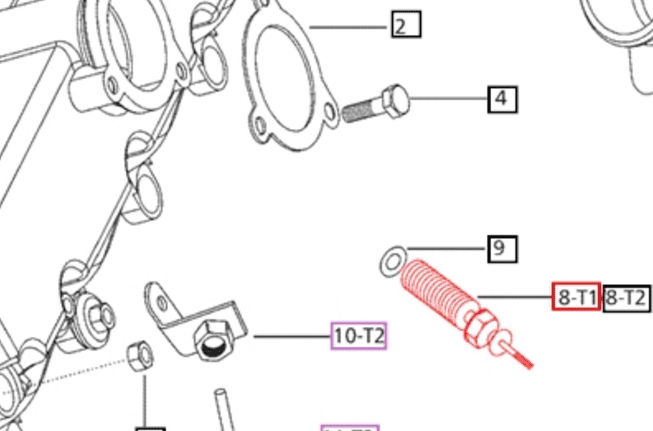 GLOW PLUG FOR INTAKE MANIFOLD HEATER FOR MAHINDRA TRACTOR (005558187R1/006038653D01) Bill's