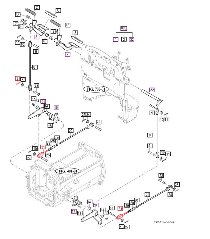 ROD/HOOK LINKAGE FOR BRAKE PEDAL ON MAHINDRA TRACTOR (14573282200)