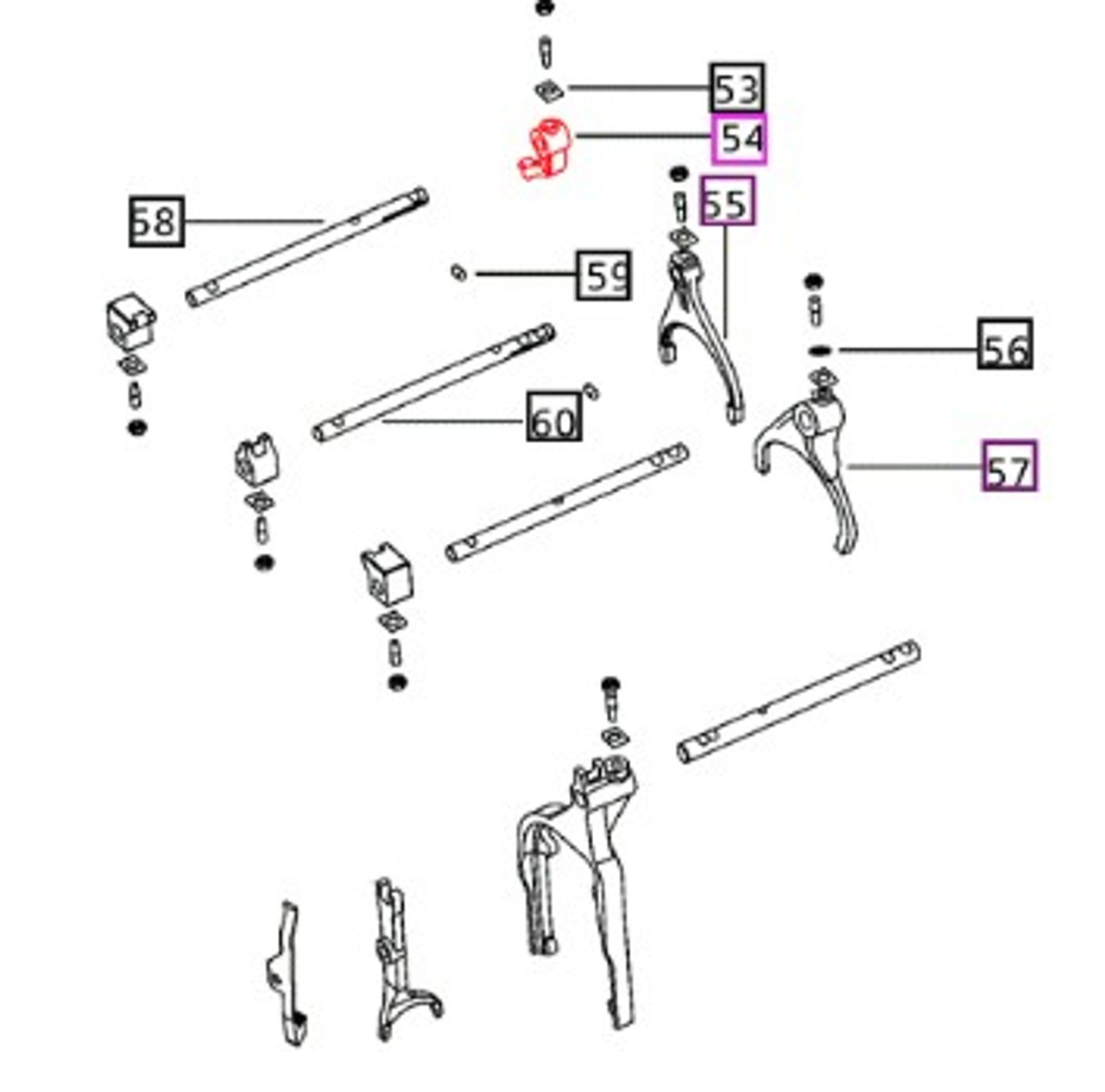 REVERSE GEAR SHIFTING FORK FOR MAHINDRA TRACTOR (000032940B12)