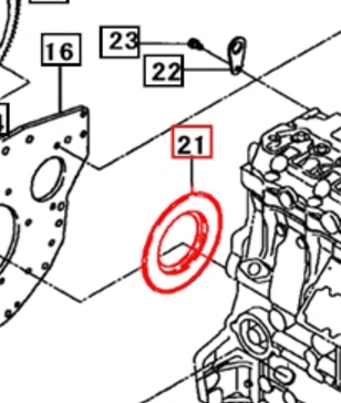 REAR ENGINE OIL SEAL FOR 3616 MAHINDRA TRACTOR (31S9407200) Bill's