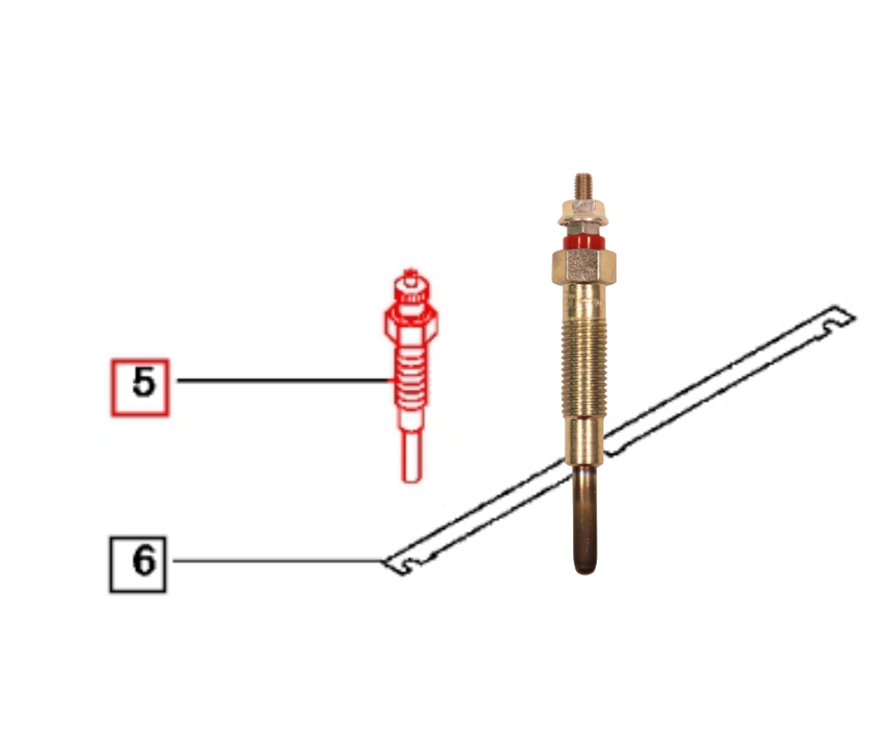 GLOW PLUG FOR MAHINDRA TRACTOR (32A6603102) Bill's Tractor