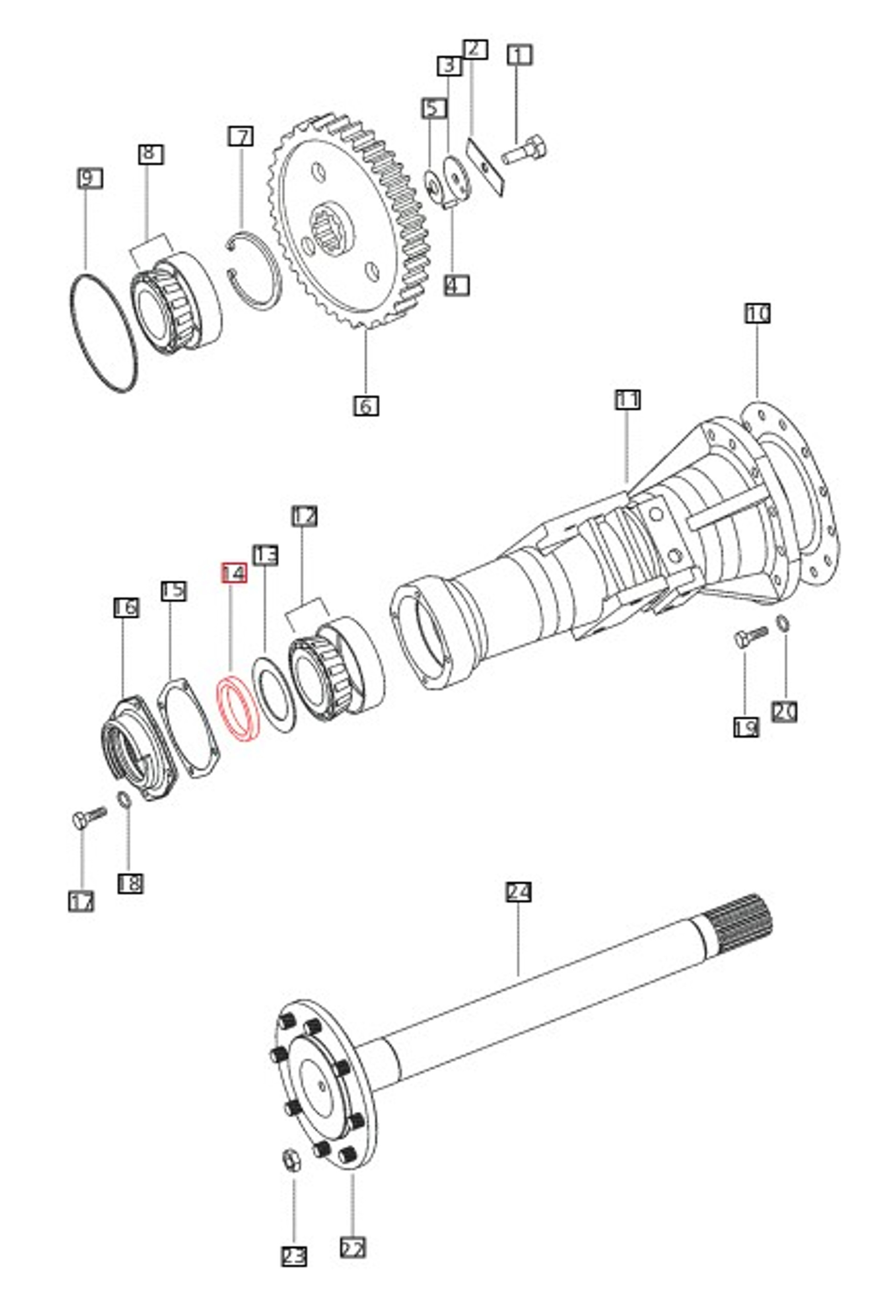 REAR AXLE OIL SEAL FOR MAHINDRA TRACTOR (006500248R91)