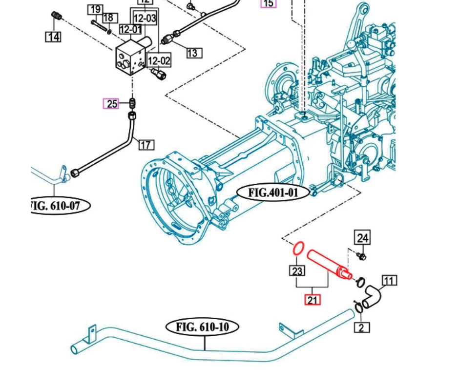 HYDRAULIC OIL FILTER FOR 231025382540254526382645265528103510