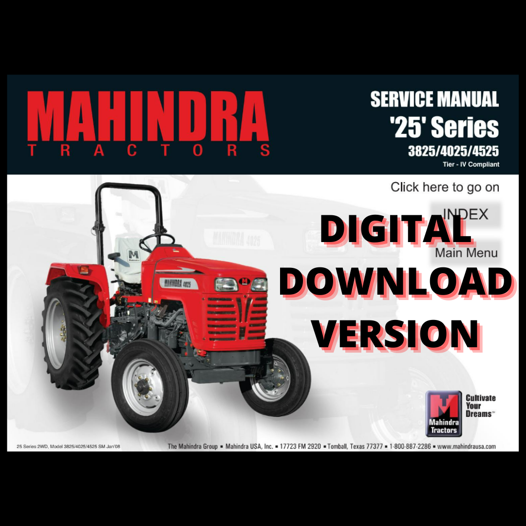MAHINDRA 4025 TRACTOR SERVICE MANUAL PDF visual data 6