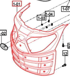 FRONT GRILL FOR MAHINDRA TRACTOR (13106010010) Bill's Tractor