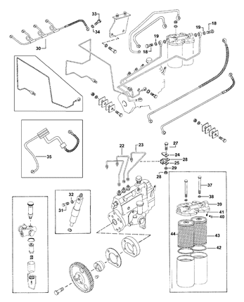 MAHINDRA E350 FUEL SYSTEM PARTS FOR E350 MAHINDRA TRACTOR FUEL