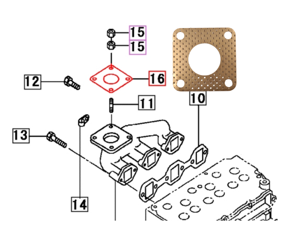 GASKET,MUFFLER (30A3000200)