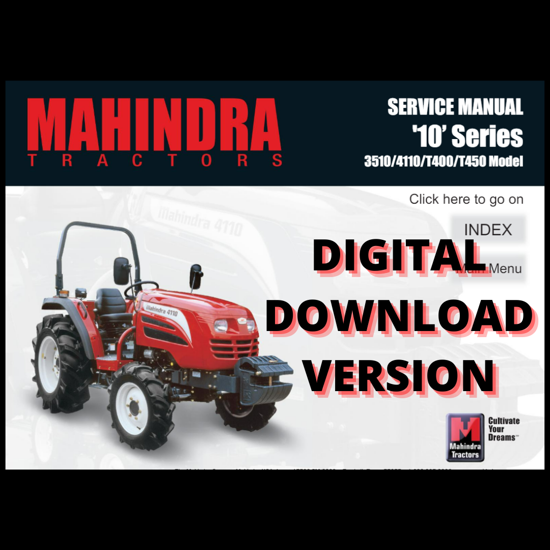 Mahindra Digital 3510 & 4110 Service Manual Chassis & Engine