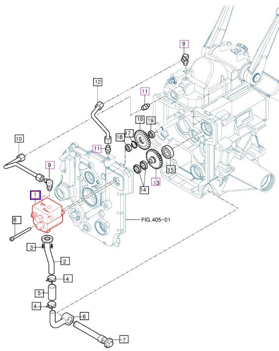HYDRAULIC GEAR PUMP ASSEMBLY FOR EMAX 20S MAHINDRA TRACTOR (11615182000)