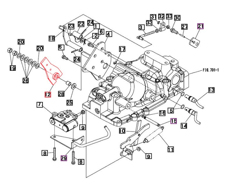 HYDRAULIC POSITION CONTROL ARM FOR MAHINDRA TRACTOR (10442461000)