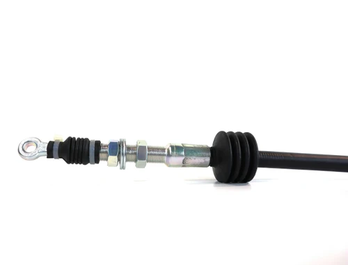 Genuine Mahindra shuttle-shift reverse cable assembly 14522842010, replacing or listed with 14522842000, for Mahindra 2555 and 2655 gear-drive tractor reverse-change lever applications