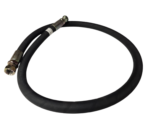 Mahindra 12274072500 OEM Hyd1180 LH hose assembly is built as a high-pressure hydraulic line for the power steering system on 2555 and 2655 T4 tractors, designed to withstand steering pressures and routing from the steering valve to the cylinder on the left side of the chassis