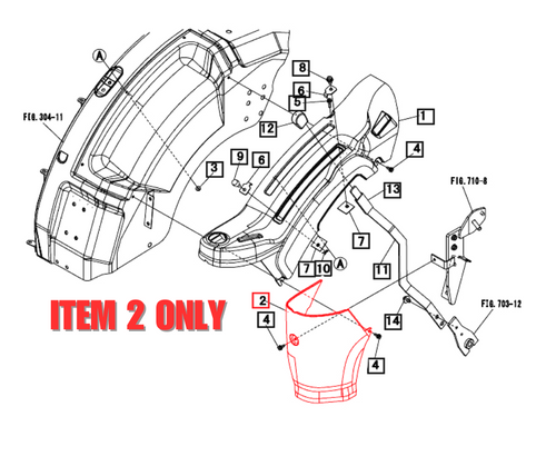 Mahindra 19488215000 hydraulic under cover (ref #2) for 1533, 1538, 1635 and 1640 tractors, formed metal shield that bolts beneath the hydraulic lift/control assembly to guard valves and linkages from dirt, rocks and impacts.