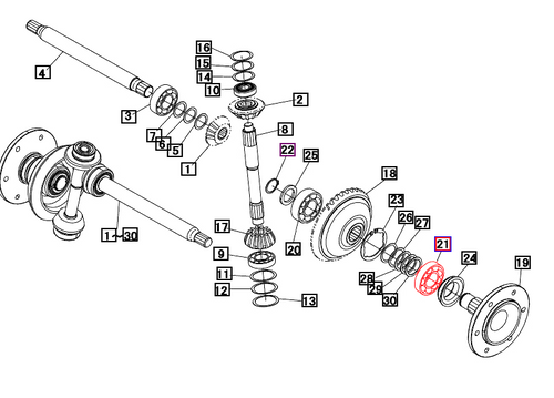 Mahindra 07500062080 ball bearing 6208 for front axle and brake assemblies on 1816, 2415, 2516, Max 26 XL, 1533, 1538, 1635 and 1640 tractors, sealed radial ball bearing that fits in the front hub to support the wheel shaft and handle combined radial and axial loads.