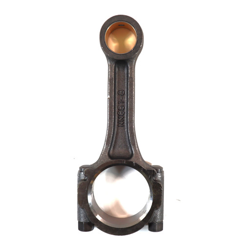 Mahindra 31S9401410 connecting rod assembly for 2815, 3215 and 3316 tractors, forged steel con rod with big and small end bushings that joins the piston to the crankshaft in the engine’s crankshaft and piston assembly.