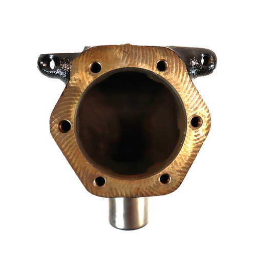 Mahindra 19483136AG1 front axle king pin case for 1533, 1538, 1635 and 1640 tractors, heavy cast housing that supports the front hub and king pin on either LH or RH side of the driven front axle; two required per tractor, sold individually.