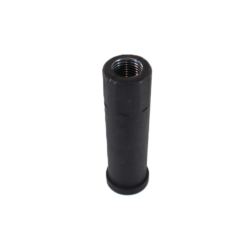 Mahindra joystick valve body cable retainer cap 8830585 shown as a small molded cap that fits over the loader joystick valve cable ends to hold the cables in place on 10 Series and 2555 cabin tractors.